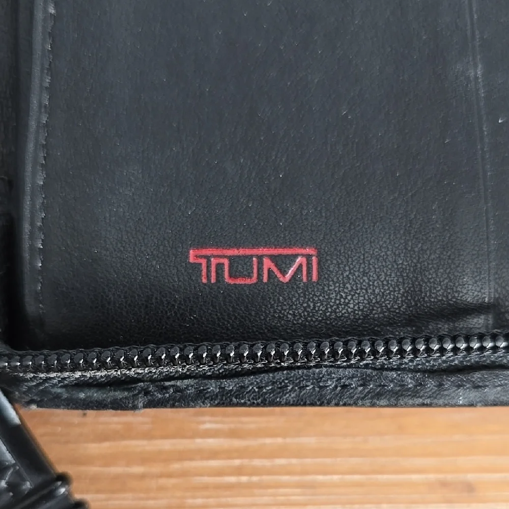 TUMI Travel Organizer Travel Long Wallet Black Popular Model RARE